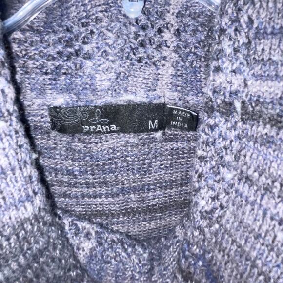 Prana Gray Cowl Neck Sweater Dress Womens Medium Casual Indie Winter Cozy - Picture 7 of 8